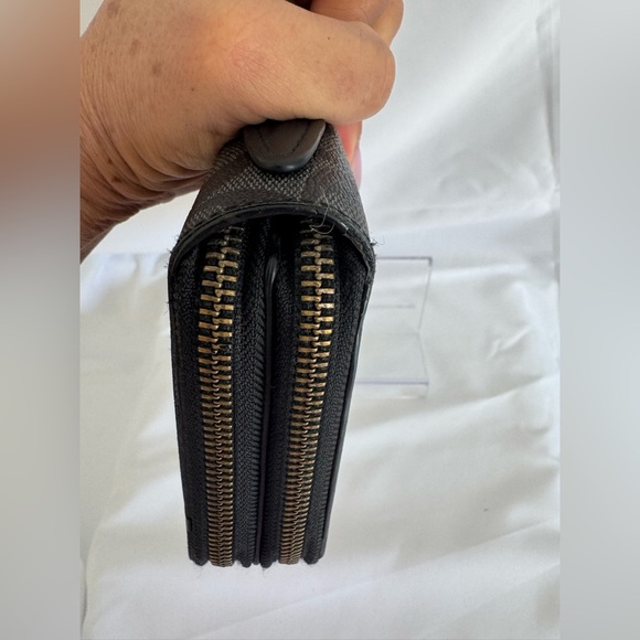 Coach Double Zip Travel Organizer In Signature Canvas - Picture 6 of 15